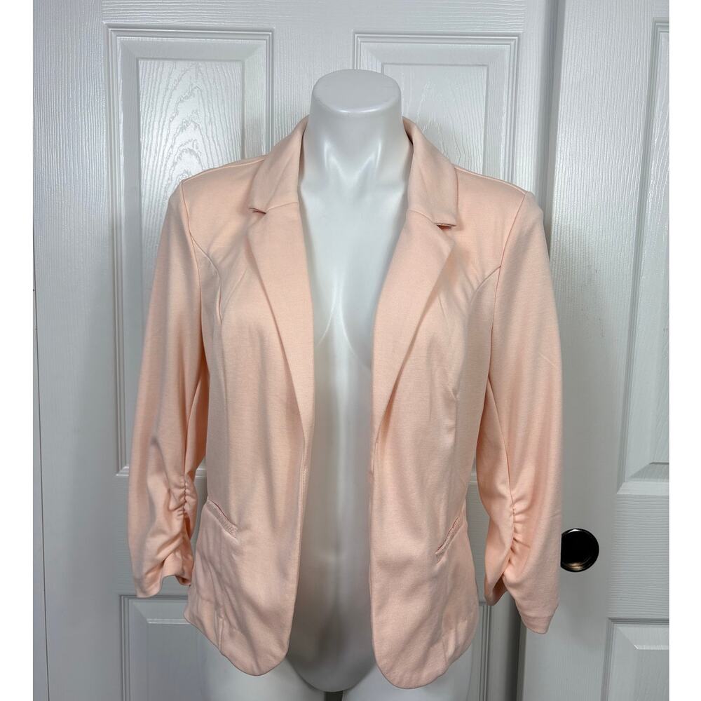 Candie's Peach Open-Front Blazer Jacket